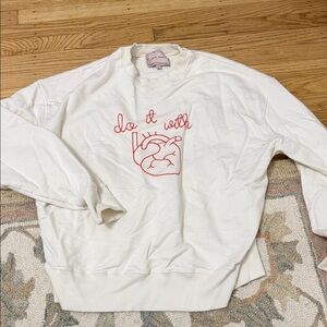 FIGS “do it with heart” sweatshirt limited edition Lingua Franca size M